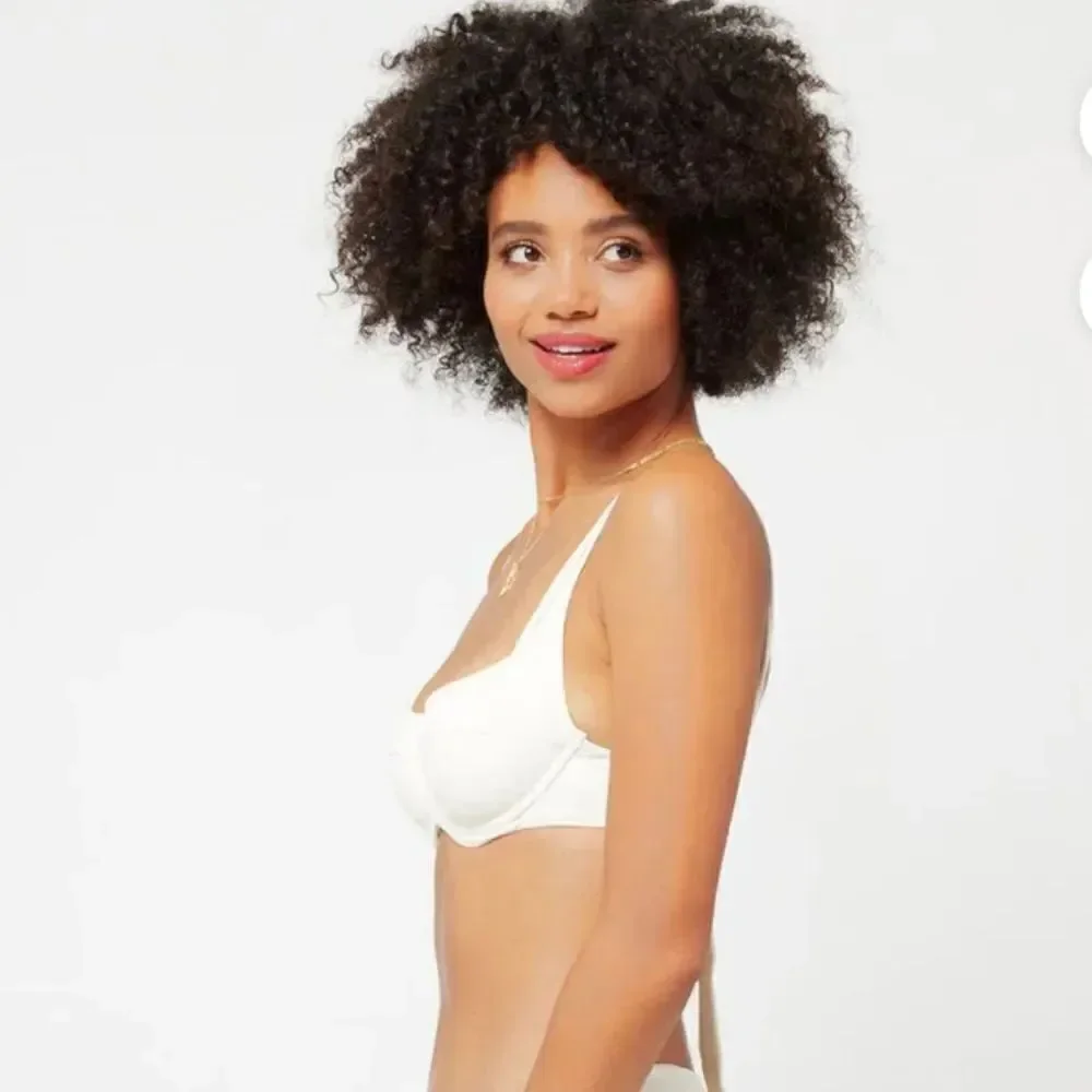 L*Space Sensual Solids Camellia Bikini Top White Top XS NWT $114